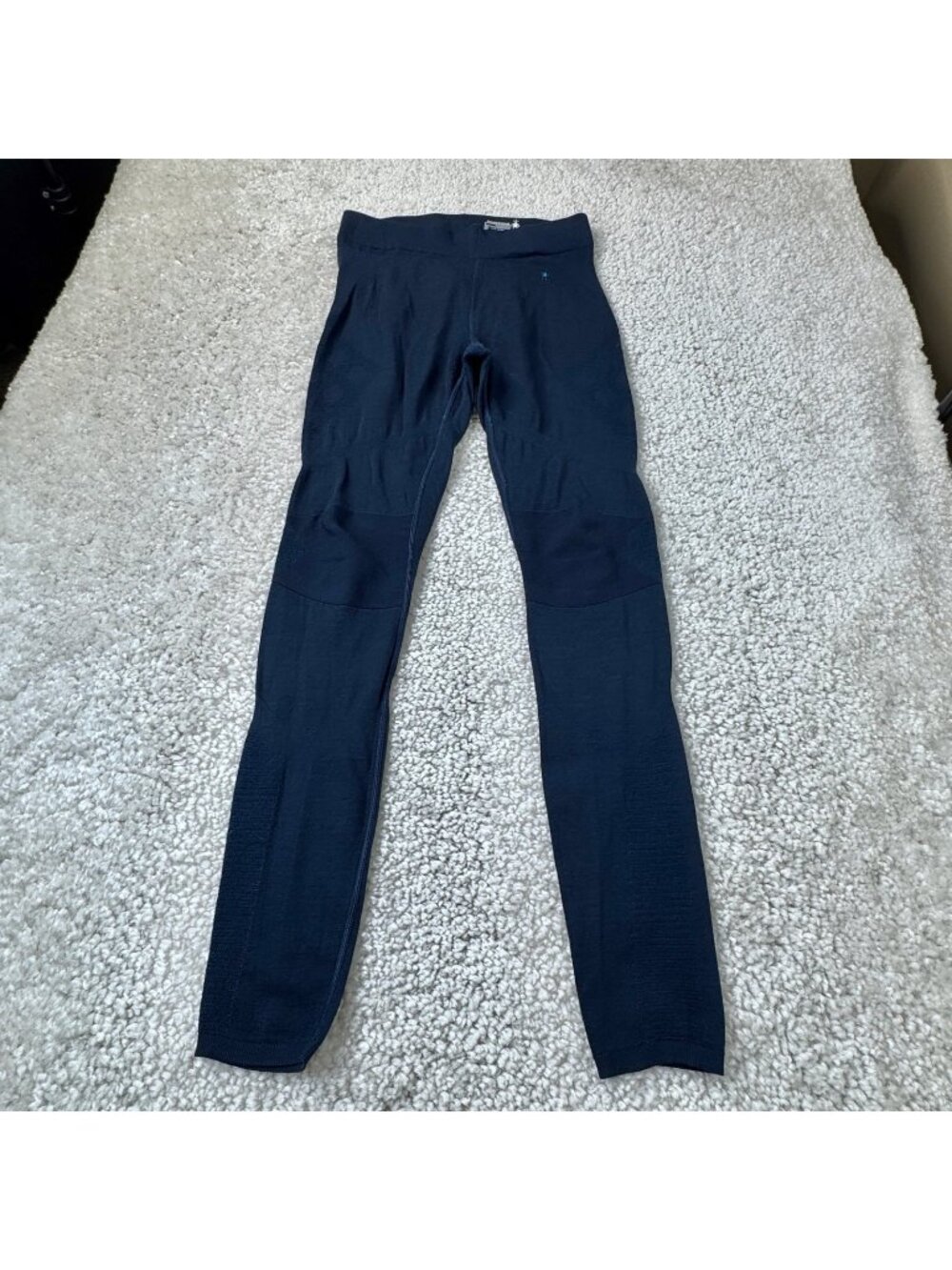 Smartwool Intraknit 200 Merino Wool Base Layer Legging Navy Blue Womens Large